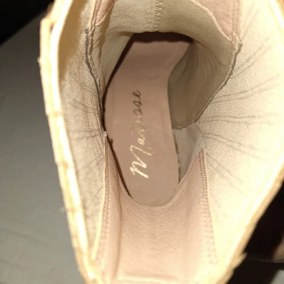 Matisse Tan Elevation Leather Stacked Heel Booties - Picture 8 of 14